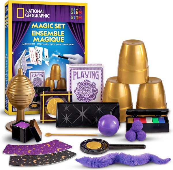 Blue Marble National Geographic Magic Set for Kids - 45 Magic Tricks with Step-by-Step Video Instructions from a Professional Wizard, Educational Toys for Boys and Girls