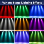 4pcs RGB LED Par Spotlights, 36W Stage Light with Remote Control and 4 Control Modes, Disco Lights for DJ Bar Wedding Show Concerts Party Christmas Halloween - Imagen 3