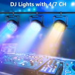 4pcs RGB LED Par Spotlights, 36W Stage Light with Remote Control and 4 Control Modes, Disco Lights for DJ Bar Wedding Show Concerts Party Christmas Halloween - Imagen 5