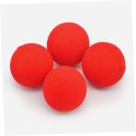 BESPORTBLE 10piezas Bola De Esponja Roja Suave Accesorios Clásicos para Trucos Suministros para Magos para Presentaciones Escenario Forma Redonda - Imagen 3
