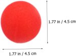 BESPORTBLE 10piezas Bola De Esponja Roja Suave Accesorios Clásicos para Trucos Suministros para Magos para Presentaciones Escenario Forma Redonda - Imagen 5