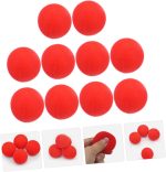 BESPORTBLE 10piezas Bola De Esponja Roja Suave Accesorios Clásicos para Trucos Suministros para Magos para Presentaciones Escenario Forma Redonda - Imagen 6