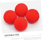 BESPORTBLE 10piezas Bola De Esponja Roja Suave Accesorios Clásicos para Trucos Suministros para Magos para Presentaciones Escenario Forma Redonda - Imagen 8