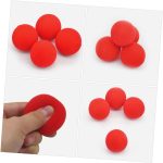 BESPORTBLE 10piezas Bola De Esponja Roja Suave Accesorios Clásicos para Trucos Suministros para Magos para Presentaciones Escenario Forma Redonda - Imagen 9