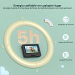 9.5'' Portable Kids DVD Player with 7.5'' HD Swivel Screen, Supports 4-6 Hours Built-in Battery, Stereo Speaker, Supports Discs/SD/USB, TV/Projector Sync - Imagen 6
