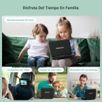 9.5'' Portable Kids DVD Player with 7.5'' HD Swivel Screen, Supports 4-6 Hours Built-in Battery, Stereo Speaker, Supports Discs/SD/USB, TV/Projector Sync - Imagen 7