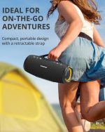 Tronsmart Mirtune S100 Bluetooth Speaker 50W, Powerful Portable Speaker, IPX7 Waterproof, Retractable Handle, 20H Playback, Stereo Sound, Aux and Powerbank, Speaker with EQ for Outdoor - Imagen 3