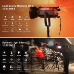 200W GVM LED Video Light with Softbox, 200W Pro LED Video Lighting with App and DMX Control, Bowens Bi-Color LED Photography Continuous Light 2700K-6800K for YouTube Video Studio - Imagen 3