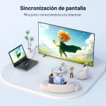 Portable DVD Player 15.7'' with 14.1" HD Rotatable Screen, 6H Autonomy, Supports Multiformat/SD/USB, Playback Memory, TV/Projector Output, Dual Speakers - Imagen 4