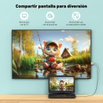 17.5" Portable DVD Player with 15.6'' HD Swivel Screen – 6h Battery, Supports Multiformat/SD/USB, Zonless, Synchronizes TV/Projector, Antishock and Memory, Dual Speakers, Remote Control - Imagen 6