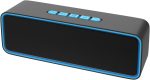 Sonkir Portable Bluetooth Speaker, Wireless Bluetooth 5.0 Speaker with Hi-Fi 3D Stereo Bass, Built-in 1500mAh Battery, 12H Playtime (Blue)