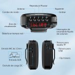 TONOR 15W Wireless Speaker with Wireless Microphone, Portable Bluetooth Voice Amplifier, PA Rechargeable Microphone System for Teachers, Tour Guides, Sports Trainers, K11 - Imagen 8