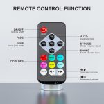 4 x Mini RGB 12 LED Bulbs with Battery, 2200 mAh Rechargeable Stage Lights with Remote Control, 4-6 H Autonomy Outdoor Light Party Disco for Bars DJ Weddings Halloween Christmas - Imagen 5