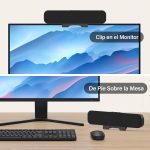 ZETIY Speaker Monitor for PC, USB Speakers with 3D Surround Stereo, Portable Mini Soundbar for Laptop, Desktop Computer - Plug and Play(Black) - Imagen 4