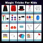 DINORUN Kids Games Magic Game with Magic Hat & Instructions & Wizard Costume for Kids - Pretend Play Toys Gift Kids 6 7 8 9 10 11 12 Years Old - Imagen 3