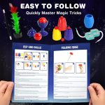 DINORUN Kids Games Magic Game with Magic Hat & Instructions & Wizard Costume for Kids - Pretend Play Toys Gift Kids 6 7 8 9 10 11 12 Years Old - Imagen 5