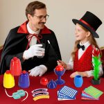 DINORUN Kids Games Magic Game with Magic Hat & Instructions & Wizard Costume for Kids - Pretend Play Toys Gift Kids 6 7 8 9 10 11 12 Years Old - Imagen 6