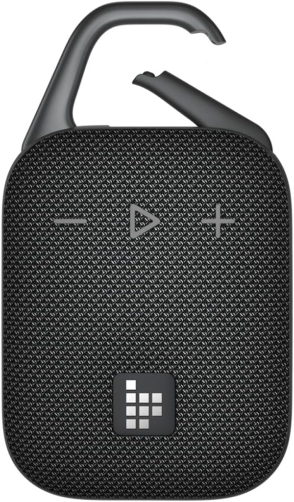 Tronsmart Mirtune H1 Portable Bluetooth 5.3 Speaker, IPX7 Waterproof, 20 Hours Playtime, Loud Sound and Loud Bass, Customize EQ, for Cycling, Climbing, Travel - Black