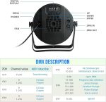 60 Pair LED DMX Lights 2 Pieces, Super Bright RGB Stage Lighting with 1M Wire, DMX512, Sound Activated Control, for Celebrations, Stage Lighting(No Remote) - Imagen 3