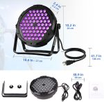 60 Pair LED DMX Lights 2 Pieces, Super Bright RGB Stage Lighting with 1M Wire, DMX512, Sound Activated Control, for Celebrations, Stage Lighting(No Remote) - Imagen 4