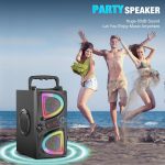 Bluetooth Speaker, 60W(Peak) Portable Wireless Small Speakers for Parties (1 Mic) - Imagen 5