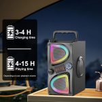 Bluetooth Speaker, 60W(Peak) Portable Wireless Small Speakers for Parties (1 Mic) - Imagen 7
