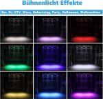 4PCS RGBW LED Pair, HOLDLAMP 84W Stage Light with Sound Activation Mode and Remote Control, DMX 4/8CH Disco Lights for DJ Party Birthday Bar Club - Imagen 3