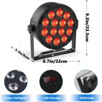 4PCS RGBW LED Pair, HOLDLAMP 84W Stage Light with Sound Activation Mode and Remote Control, DMX 4/8CH Disco Lights for DJ Party Birthday Bar Club - Imagen 4