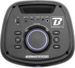 BoomTone DJ Boomaster 300 Powerful Portable LED Luminous Bluetooth Speaker 250W, Karaoke Speaker, Wireless Bluetooth, TWS, USB Rechargeable, Tuner, USB/SD Card Reader - Imagen 3
