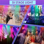 12 Pcs 36 LED RGB DJ Stage Lighting 7 Channel Event Par Lights with Remote Control DMX Sound Activated Uplighting for Wedding Event Club Holiday - Imagen 5