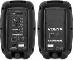 Vonyx VPS082A Sound System Pack of 2 400W Portable Active Speakers with Wired Microphone, Remote Control, Bluetooth Technology, MP3 Player with USB and SD, LED Lights - Imagen 7