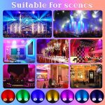 200W 18 LED Headlight Pair 8CH LED Light RGBW+DMX Strobe Sound Active Mode LED Stage Lights Disco Bulb Party Light for Wedding/Party/Church/Club/DJ Live Show (4 Pack) - Imagen 7
