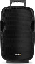 Audibax Denver 10 Active PA Speaker 10" with Battery, Wheels + 1 Micro Wireless Hand - Imagen 3