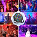 RGB LED Spotlights Colorful Light with DMX Control and Remote, Disco Lights, Party, Concerts and Celebrations – 2 Pieces - Imagen 7