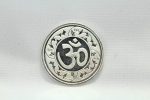 Rajasthan gems Religious 999 Sterling Silver Coin India God Lord Ganesha Om with Gift Box - Imagen 6