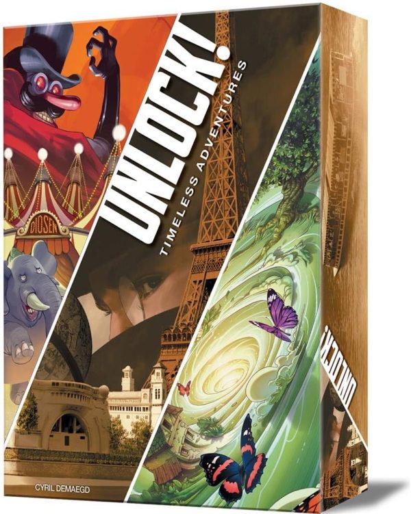 Asmodee | Unlock! Timeless Adventures | Escape Room Board Game for Adults & Families | Ages 10+ | 1 to 6 Players | 180 Minutes per Game