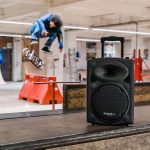 Ibiza Sound PORT8VHF-BT Portable and Self-contained Sound System, Bluetooth, Wireless, 200W Power with Up to 400W Range, Black - Imagen 4