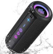 TIMU Bluetooth Speaker 5.4 Powerful, 30W Bluetooth Speakers with Bass 3.0 Boost, 8 RGB Changes, 30H Playback Bluetooth Speaker with TWS Pairing, IPX7 Waterproof, Supports Micro SD AUX