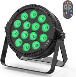 LED Bulb Pair of 14 RGB LED Lights DMX512 8x10W 4 in 1 Pair with Remote Control Disco Light Bulb Lighting for Stage DJ Party Show Bar Halloween Christmas
