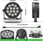 LED Bulb Pair of 14 RGB LED Lights DMX512 8x10W 4 in 1 Pair with Remote Control Disco Light Bulb Lighting for Stage DJ Party Show Bar Halloween Christmas - Imagen 4