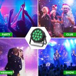 LED Bulb Pair of 14 RGB LED Lights DMX512 8x10W 4 in 1 Pair with Remote Control Disco Light Bulb Lighting for Stage DJ Party Show Bar Halloween Christmas - Imagen 6