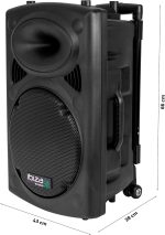 Ibiza - PORT12VHF-BT - Portable speaker 12"/700W MAX with 2 microphones (VHF), Remote Control and Protective Case - Bluetooth, USB, SD - Autonomy from 5 to 7h - Speaker Box - Imagen 6