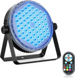 120W LED Spotlight with Remote, LED Par RGBW 4 in 1 8CH/DMX512, LED Stage Lights Disco Spotlight for Party, Wedding, Bar, Club, Decoration