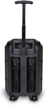Bontempi | Wireless Trolley Acoustic Speaker with 2 Wireless Microphones, RGB Lights, Remote Control, Screen, TWS Function, 39.5x22.5x19cm - Imagen 3