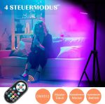 U`King 4 Pieces LED Par Light with Bag, 36 RGB LED Stage Lights with Remote Control and Sound Activation Mode, Disco Light for Parties Christmas DJ Bar - Imagen 3