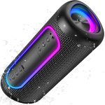 Powerful Bluetooth Speaker 30W, Deep Bass and Clear Treble, Bluetooth 5.4, 30H Playback, IPX5 Waterproof, RGB Lights, TWS Portable Speaker, Supports Micro SD AUX TF Card