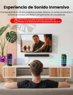 Powerful Bluetooth Speaker 30W, Deep Bass and Clear Treble, Bluetooth 5.4, 30H Playback, IPX5 Waterproof, RGB Lights, TWS Portable Speaker, Supports Micro SD AUX TF Card - Imagen 4