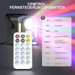 24W Disco Party Light, 4 in 1 LED Stage Light RGB + COB DJ with Remote Control, 8 Self-Propelled Modes Mini Effect Focus, Suitable for Family Birthday Party Stages Festivale Gift - Imagen 5