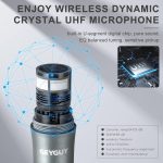 8" Portable PA Speaker System with 2 Wireless Microphones, Bluetooth Karaoke with Trolley, DSP/Recording/TWS/FM/USB/TV, for Indoor and Outdoor, Remote Control, Black - Imagen 4