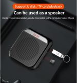 Voice Amplifier, Rechargeable PA System, 2200 mAh, Rechargeable Microphone for Teachers, Tour Guides, Portable Speaker with Microphone, Headphones and Waist-Black - Imagen 8